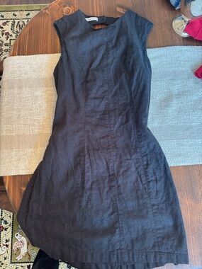 Abercrombie & Fitch Black linen dress